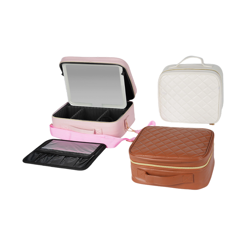 Bolsa organizadora de maquillaje con luces LED incorporadas